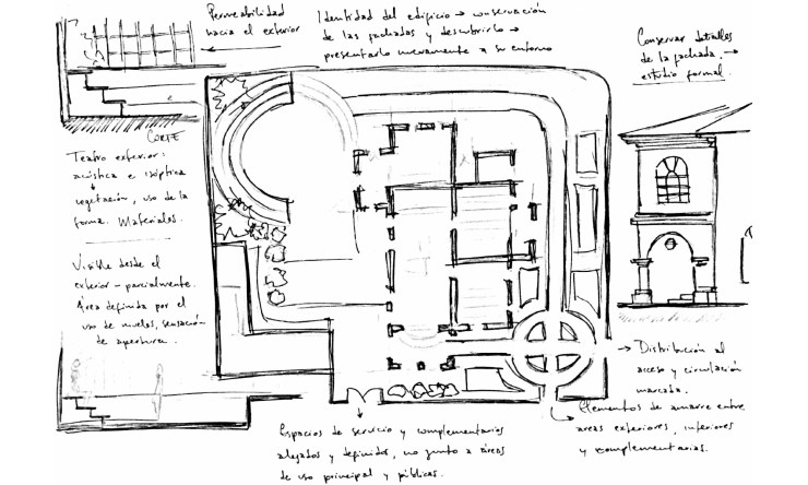 centro cultural sketch